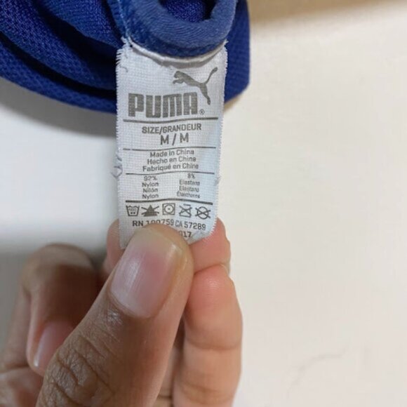 Puma Women's Blue Sports Bra Size M - Picture 5 of 5